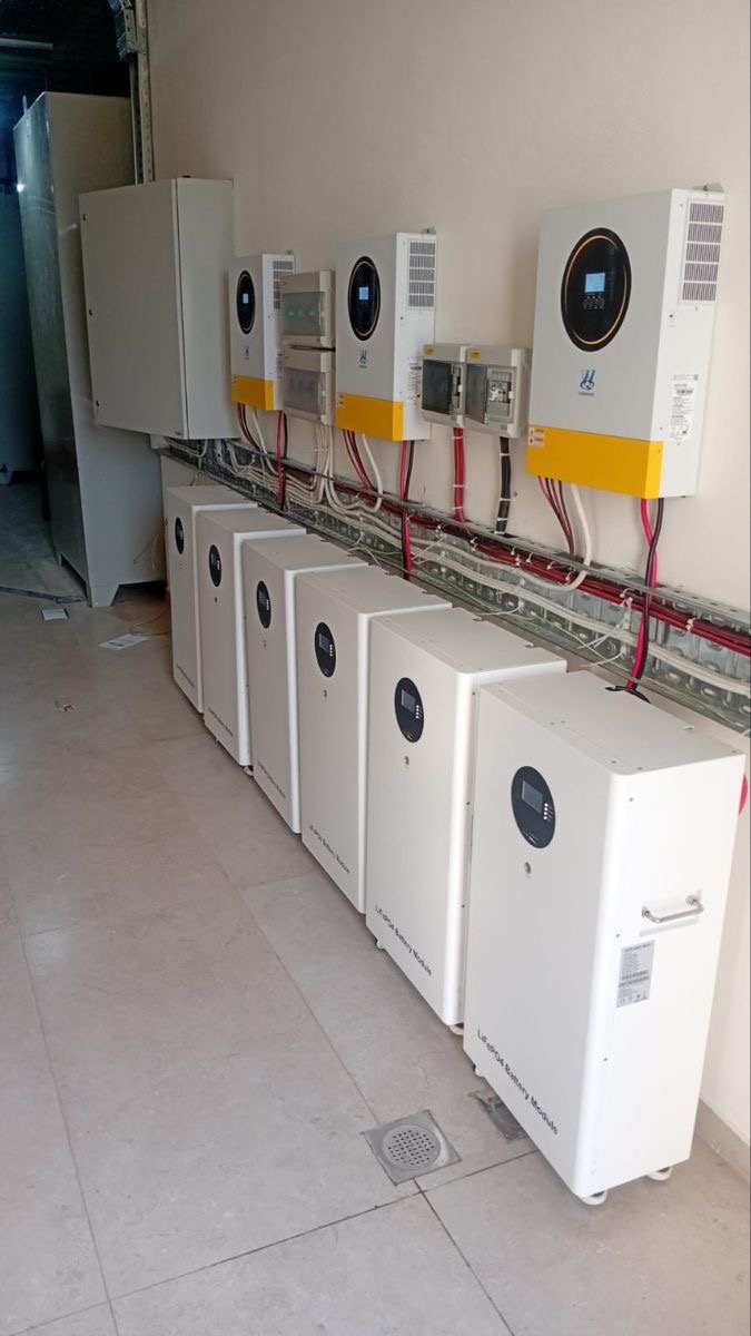 Integrated inverter & battery system