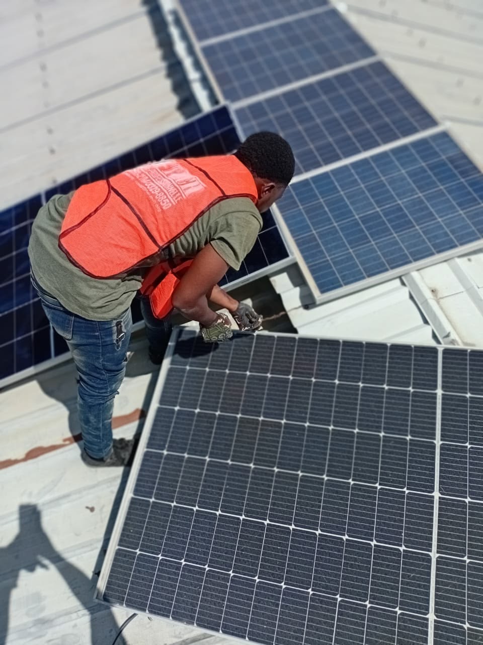 Rooftop solar installation